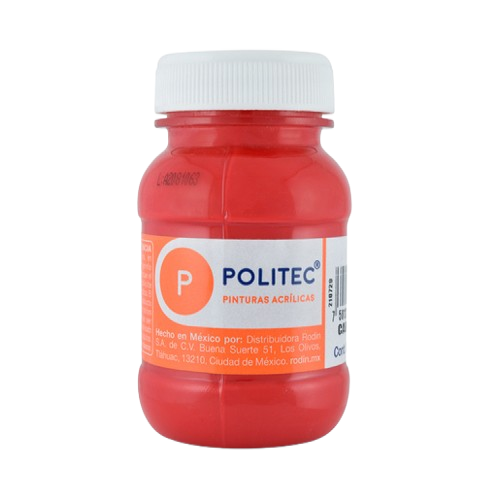 PINTURA ACRILICA CARMIN POLITEC 100ML